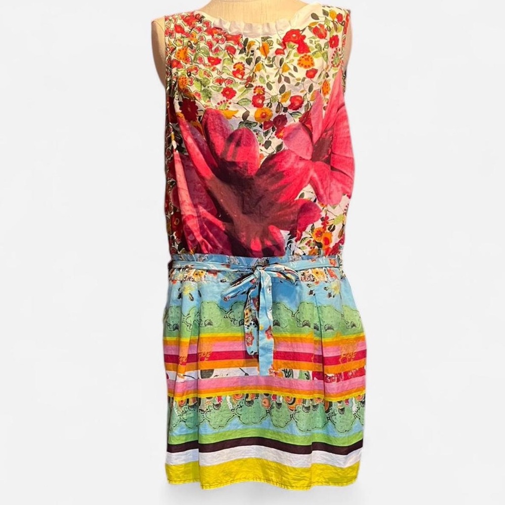 Desigual Multicolor Cotton Floral Mini Dress